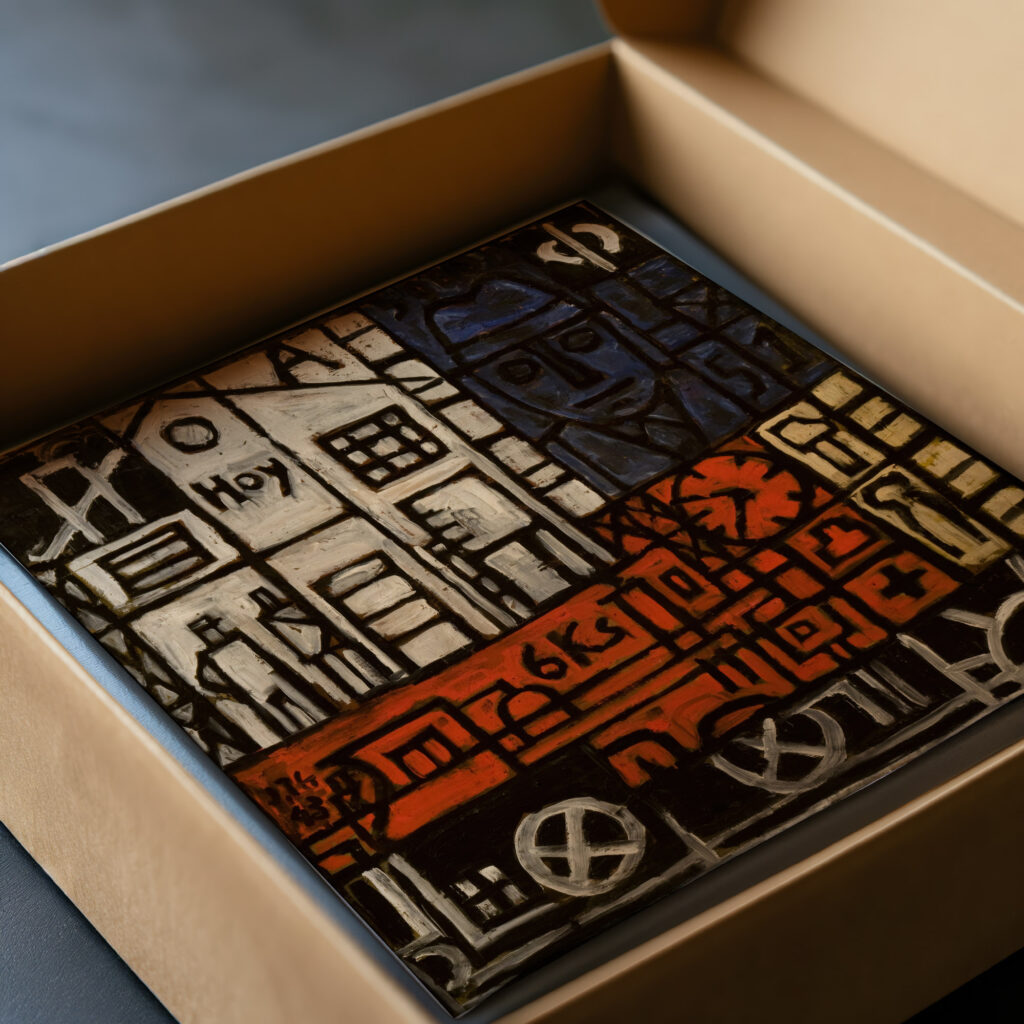 Pintura constructiva 1943 Joaquin Torres Garcia video mockup