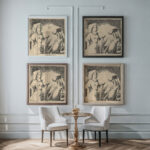 Piper 1936 Mikulas Galanda framed posters mockup