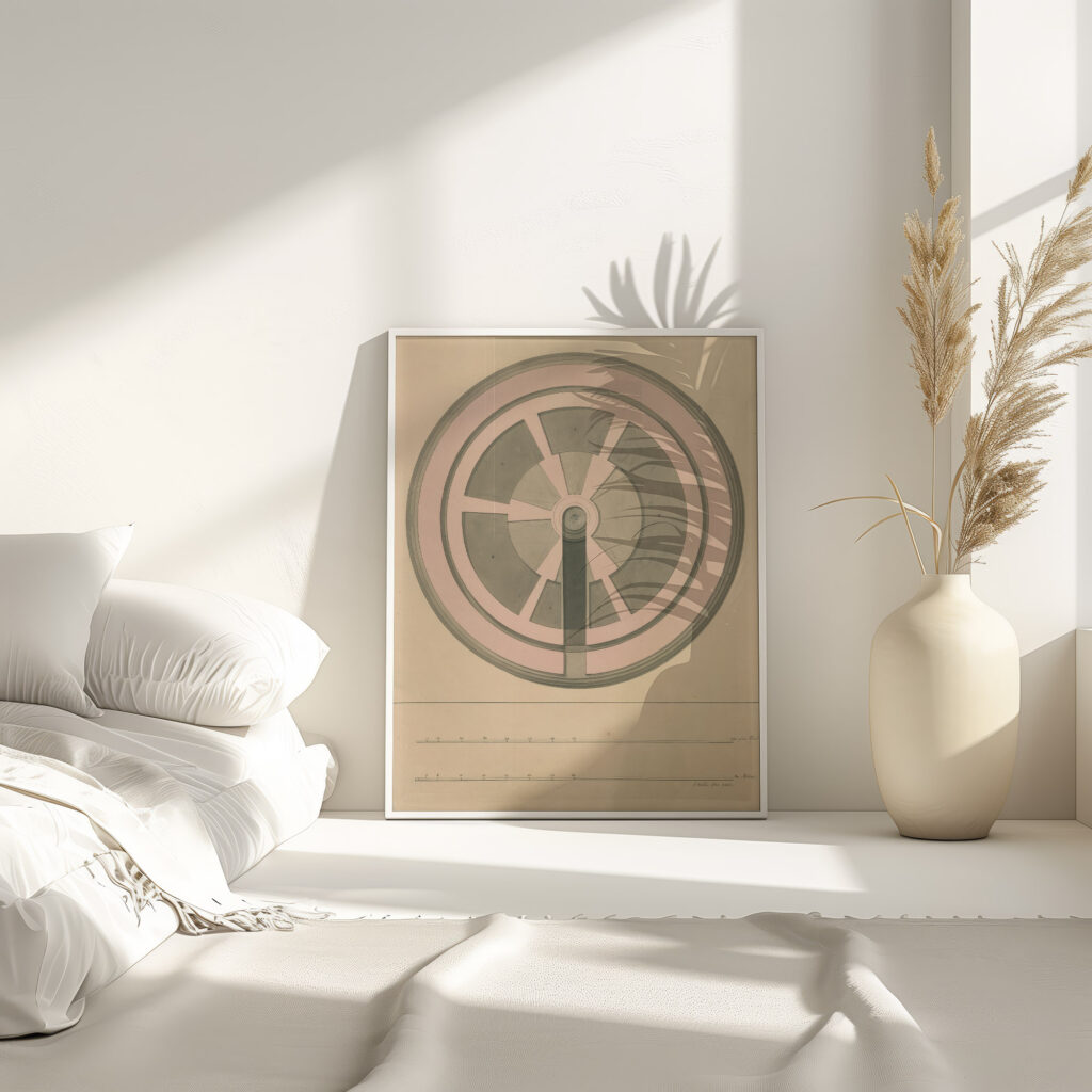 Plan of a round building the Pinacotheca for Schematic Painting David Humbert de Superville 4 mockup