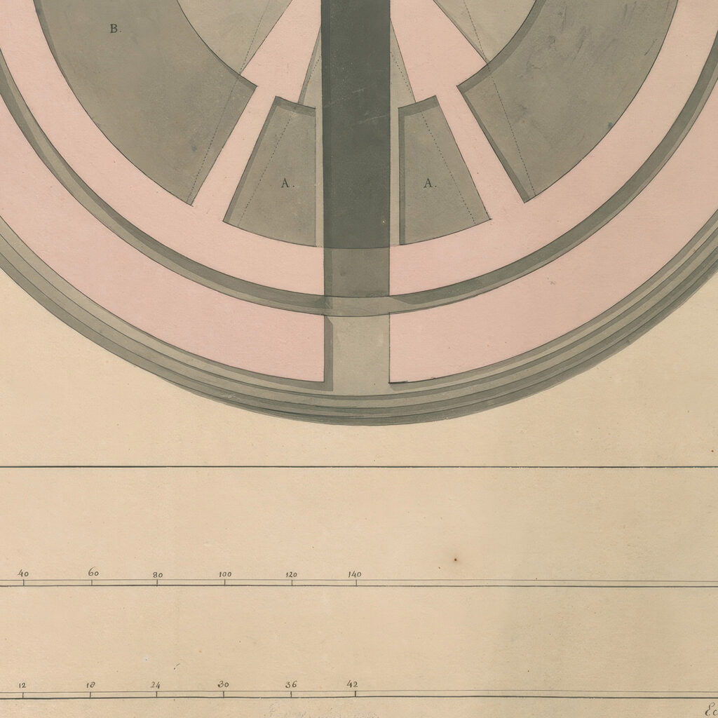 Plan of a round building the Pinacotheca for Schematic Painting David Humbert de Superville 8 mockup