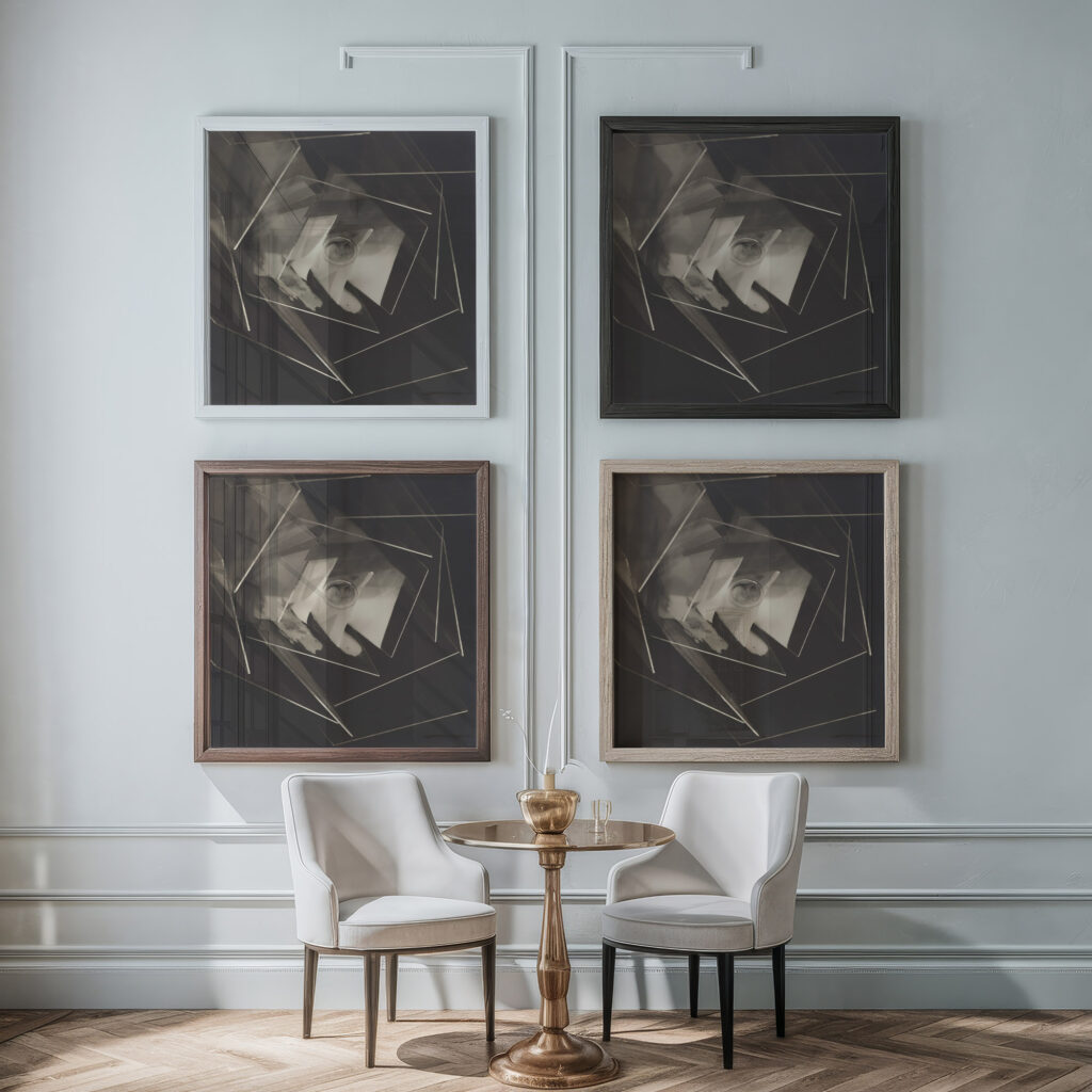 Planes 1922 Man Ray framed posters mockup