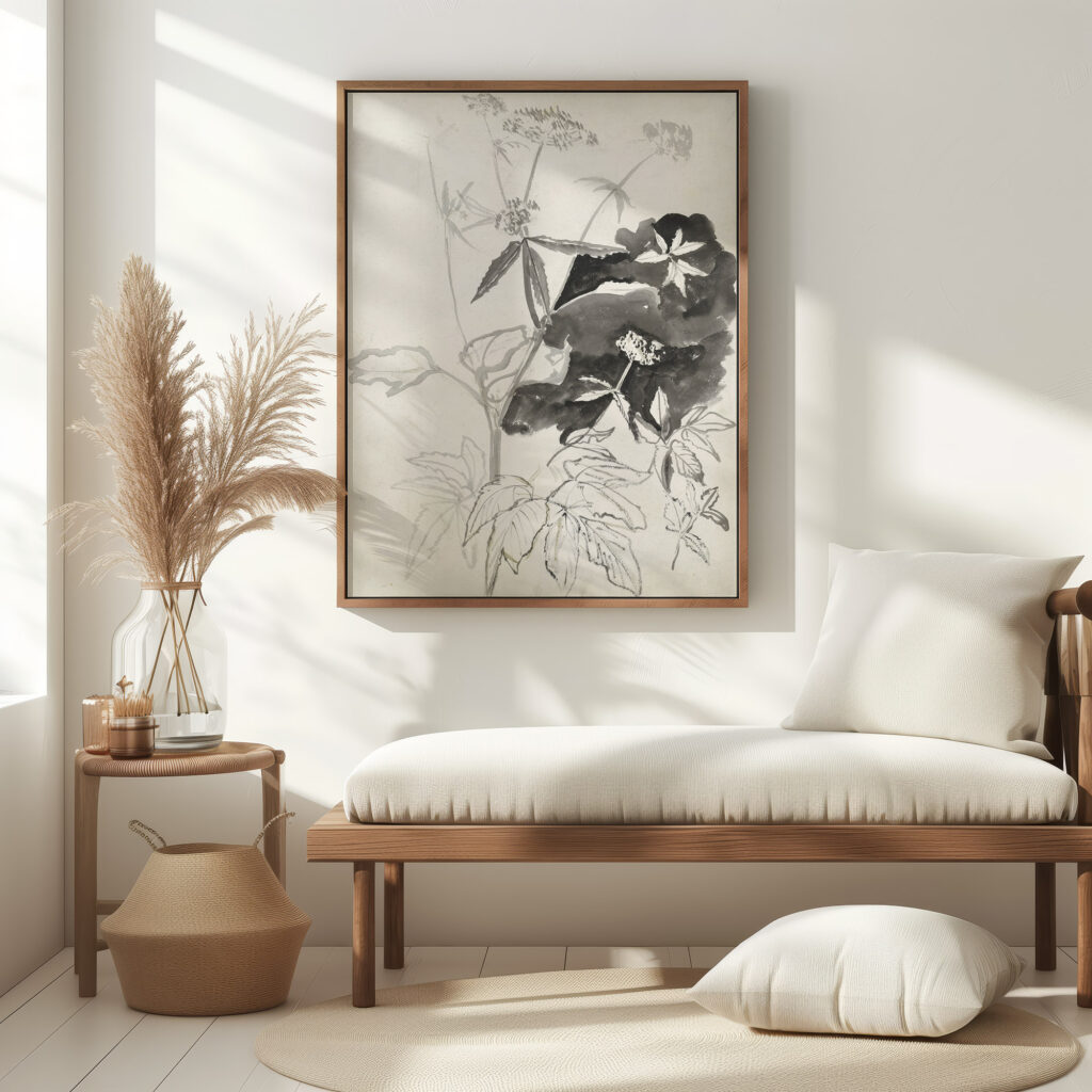 Plantenstudie 1874 Carel Adolph Lion Cachet 5 mockup