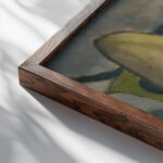 Ploumanach 1908 Henri Victor Gabriel Le Fauconnier close up dark wood mockup