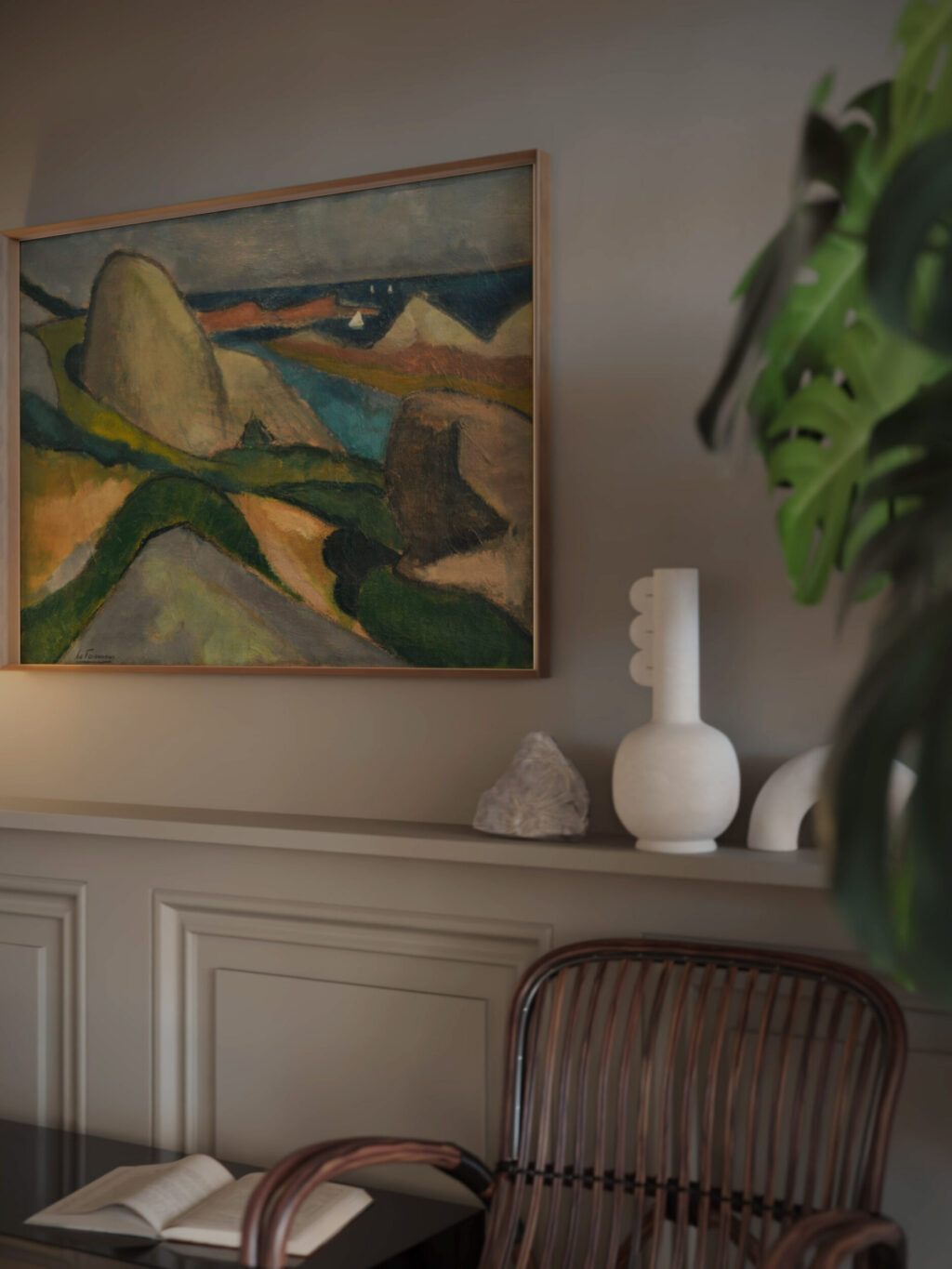 Ploumanach 1908 Henri Victor Gabriel Le Fauconnier video mockup