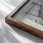 Plusieurs lunes 1930 Louis Marcoussis close up dark wood mockup