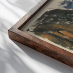 Po vode 1930 Zolo Palugyay close up dark wood mockup