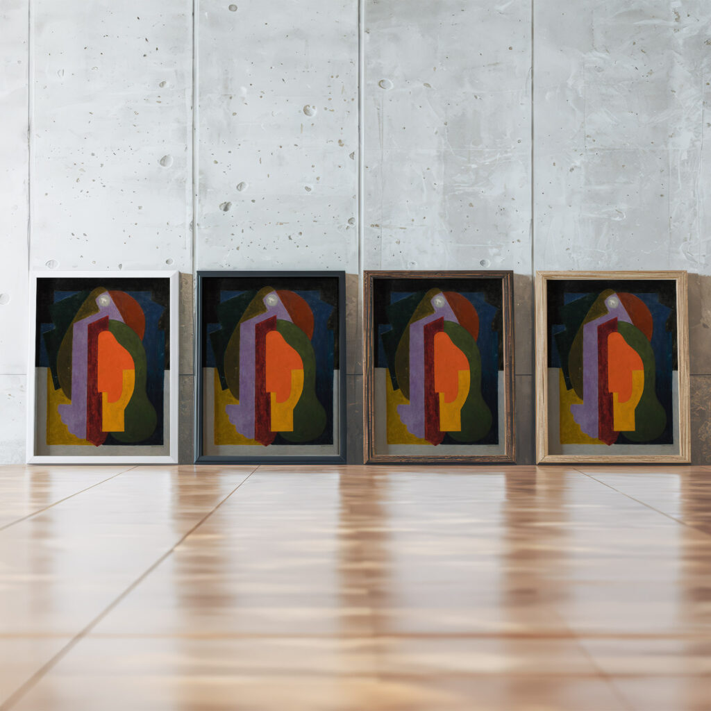 Poeme onirique 1922 Albert Gleizes framed posters mockup