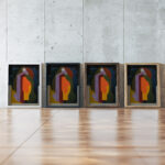 Poeme onirique 1922 Albert Gleizes framed posters mockup