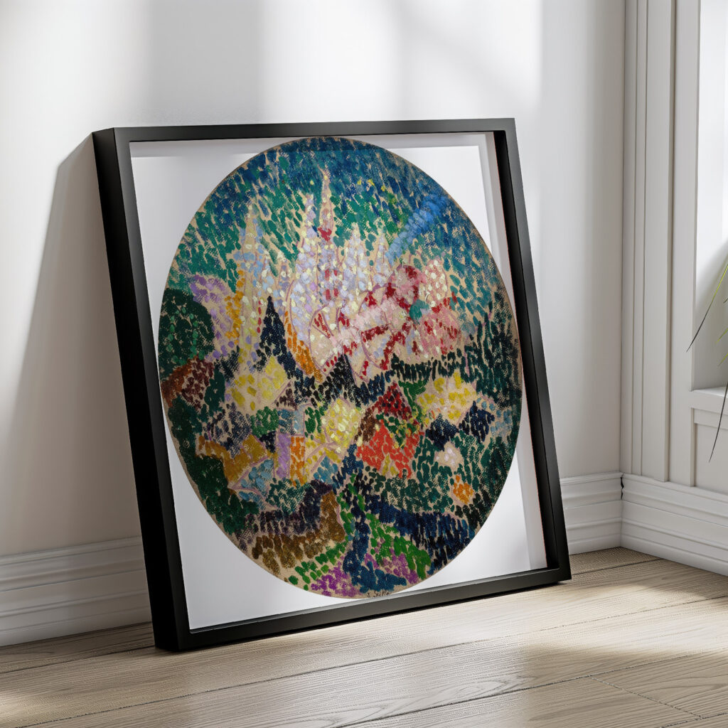 Pointillist Abstraction Flowers circa 1913 14 Joseph Stella 4 mockup