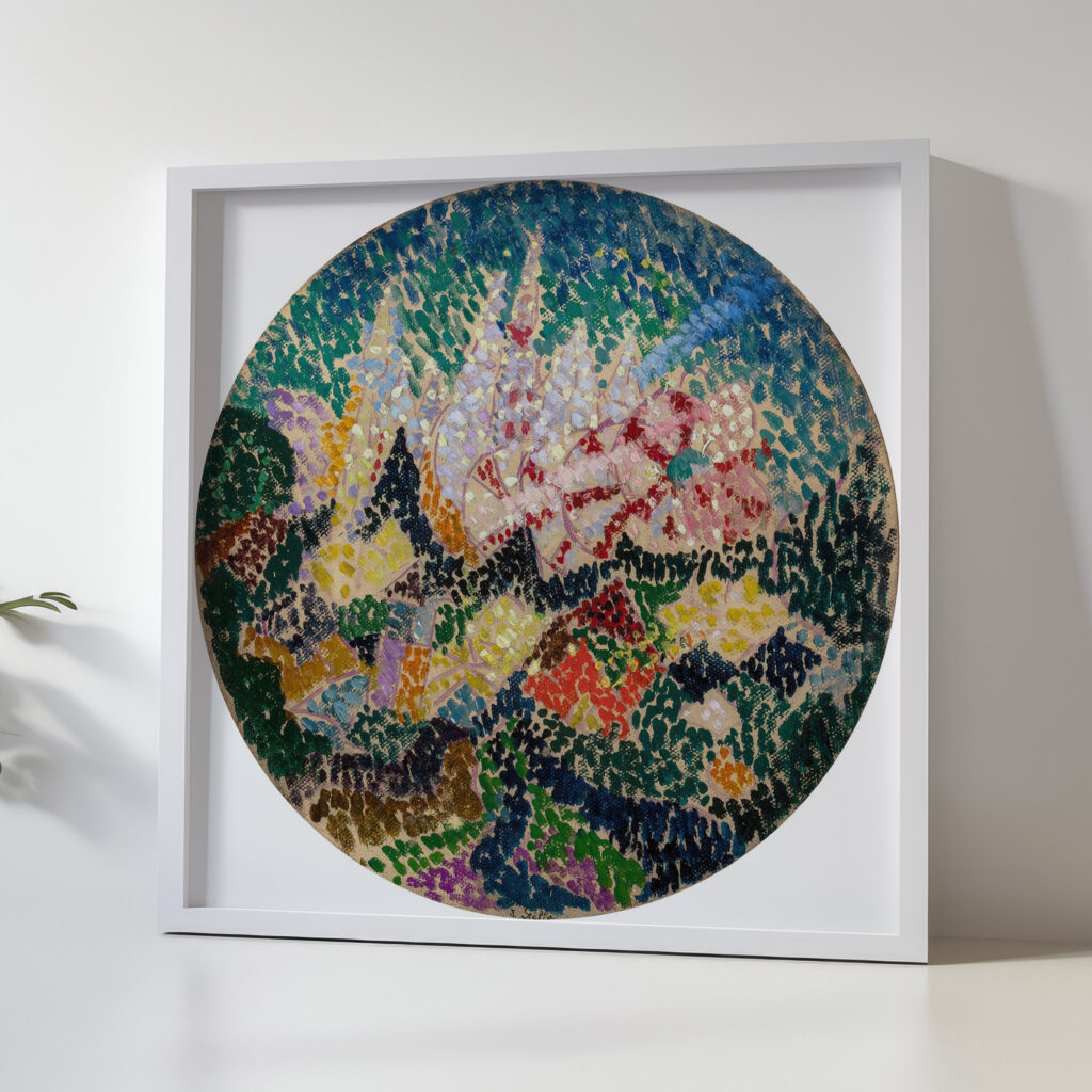 Pointillist Abstraction Flowers circa 1913 14 Joseph Stella 5 mockup