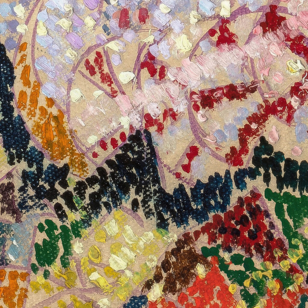 Pointillist Abstraction Flowers circa 1913 14 Joseph Stella 8 mockup