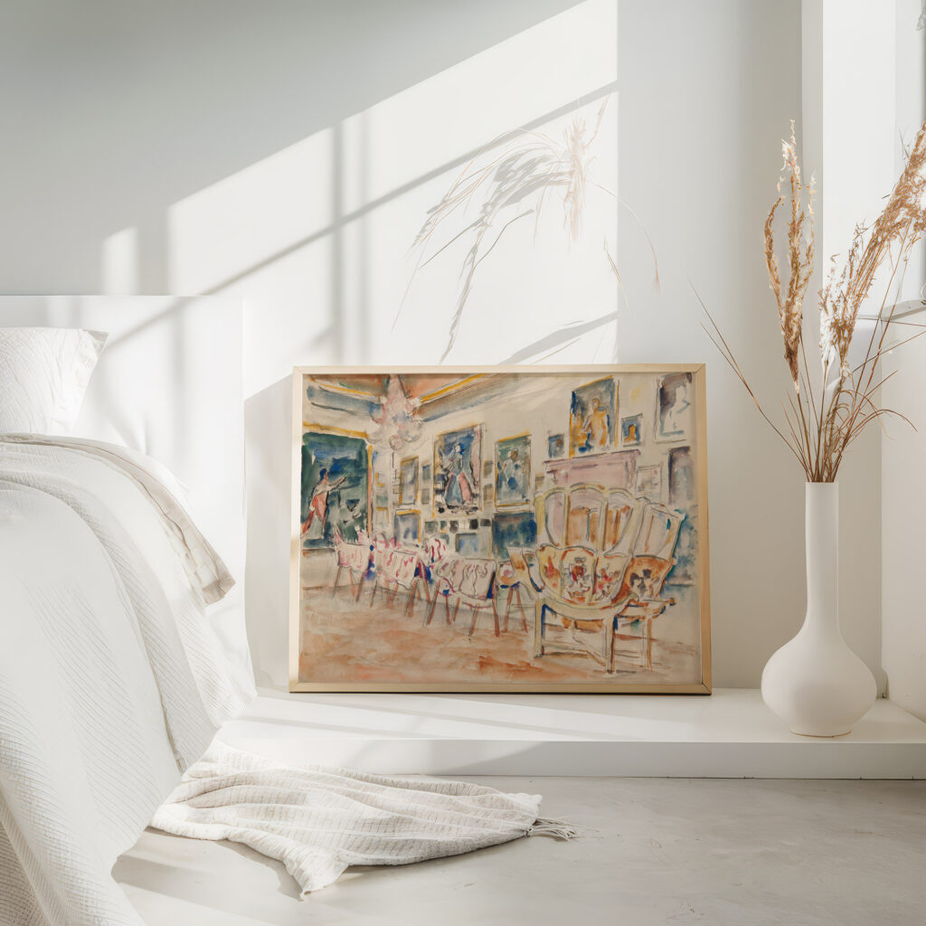 Pokoj Zolty w Palacu w Podhorcach 1940 Ivan Ivanec 4 mockup