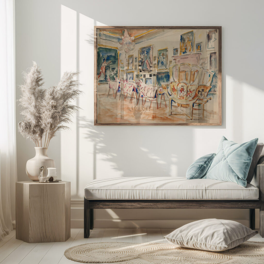 Pokoj Zolty w Palacu w Podhorcach 1940 Ivan Ivanec 5 mockup