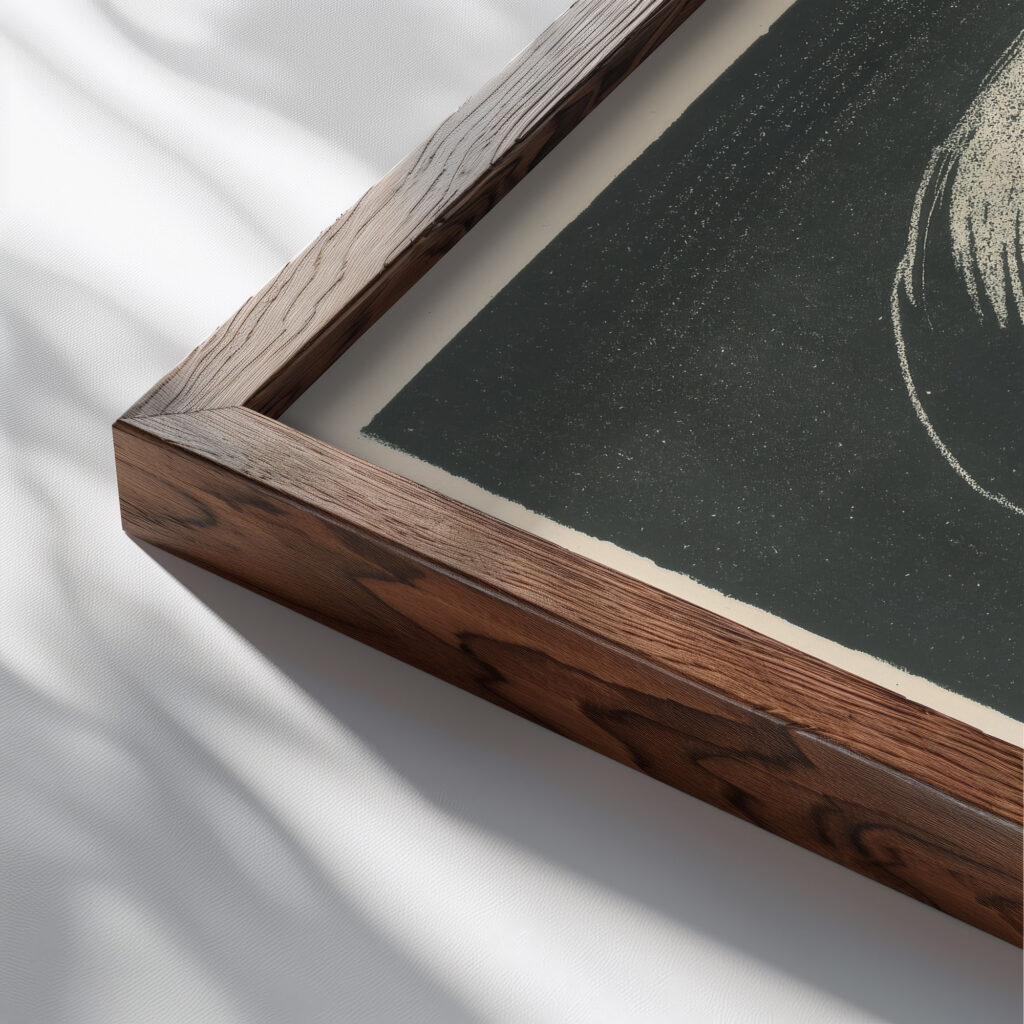 Polakt 1936 Mikulas Galanda close up dark wood mockup