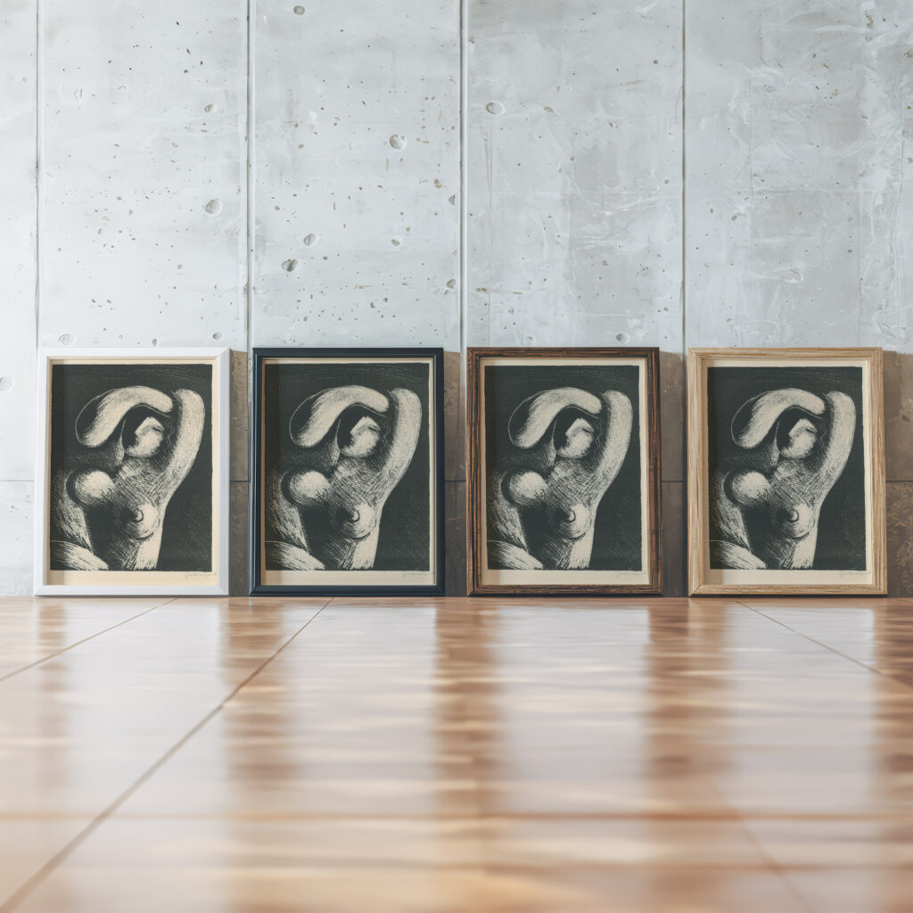 Polakt 1936 Mikulas Galanda framed posters mockup