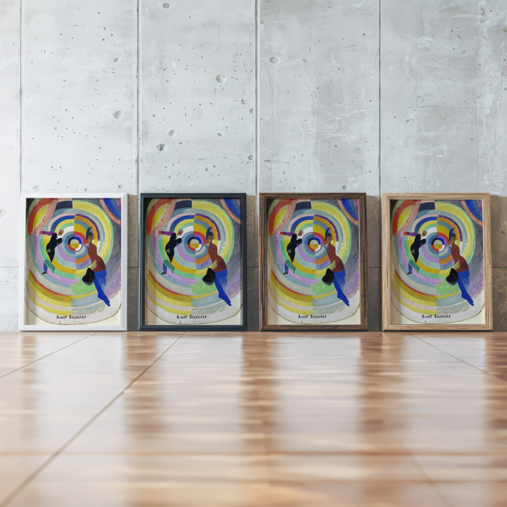 Political Drama 1914 Robert Delaunay framed posters mockup