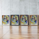 Political Drama 1914 Robert Delaunay framed posters mockup