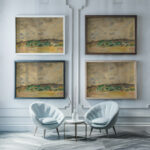 Polling Joseph Frank Currier framed posters mockup