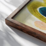 Pond in Sunlight 1935 Arthur Dove close up dark wood mockup