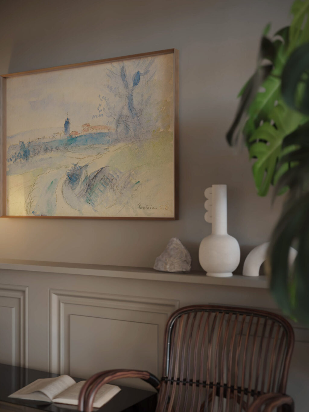 Pontoise 1874 Camille Pissarro video mockup