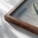 Poor Family 1930 Mikulas Galanda close up dark wood mockup