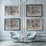 Poor family 1940 Arnold Peter Weisz Kubincan framed posters mockup