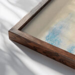 Port with Moored Steamship Hercules Brabazon Brabazon close up dark wood mockup