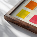 Portfolio Historic Ornament Pl 39 ca 1900 Elizabeth A. Nedwill close up dark wood mockup