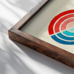 Portfolio Historic Ornament ca 1900 Elizabeth A. Nedwill close up dark wood mockup