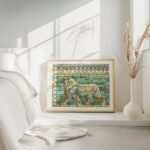 Portion of the Lions Frieze ffrom the Ancient Persian Palace at Susa 1912 James Ward 4 mockup
