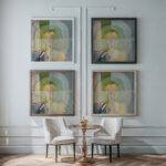 Portrait De Madame Heim 1926 27 Robert Delaunay framed posters mockup