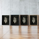 Portrait Edmund Schaeffer 1926 Albert Muller framed posters mockup