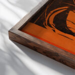 Portrait Ernst Ludwig Kirchner II 1925 Albert Muller close up dark wood mockup