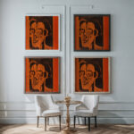 Portrait Ernst Ludwig Kirchner II 1925 Albert Muller framed posters mockup