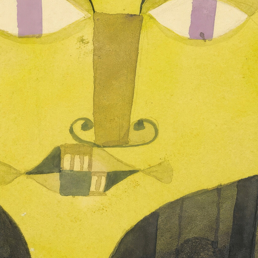 Portrait Of A Violet Eyed Woman 1921 Paul Klee 8 mockup