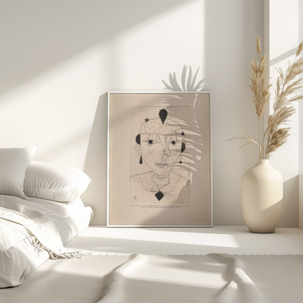 Portrait Sketch of a Costumed Lady 1924 Paul Klee 4 mockup