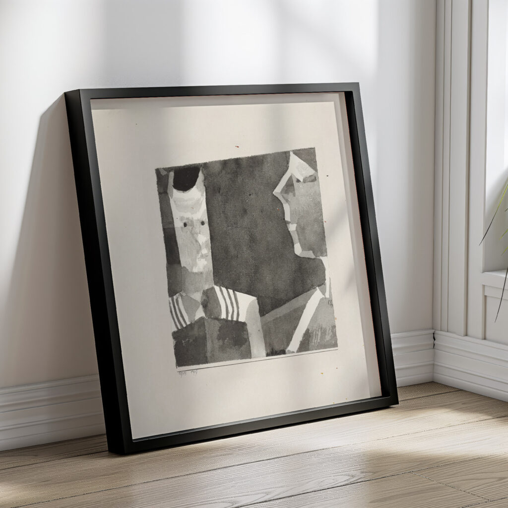 Portrait Sketch ‘Aunt and Nephew 1915 Paul Klee 4 mockup