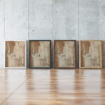 Portrait de Georges Hugnet 1930 Louis Marcoussis framed posters mockup