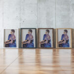 Portrait of Anton Peschka 1911 Egon Schiele framed posters mockup