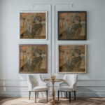 Portrait of Jan Toorop 1901 Georges Lemmen framed posters mockup