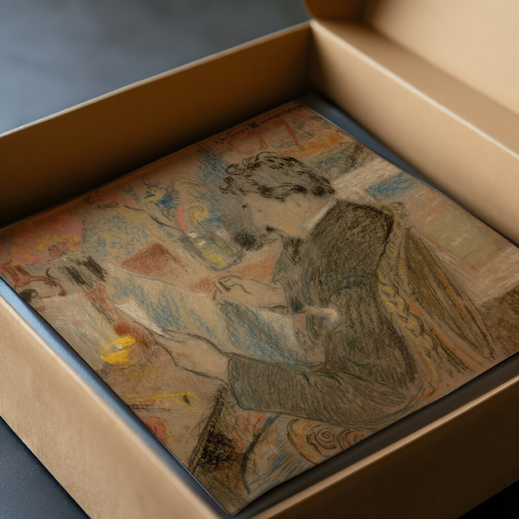 Portrait of Jan Toorop 1901 Georges Lemmen video mockup