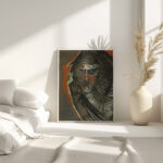 Portrait of Maria Kasprowiczowa ‘Weeping knight 1928 Stanislaw Ignacy Witkiewicz 4 mockup