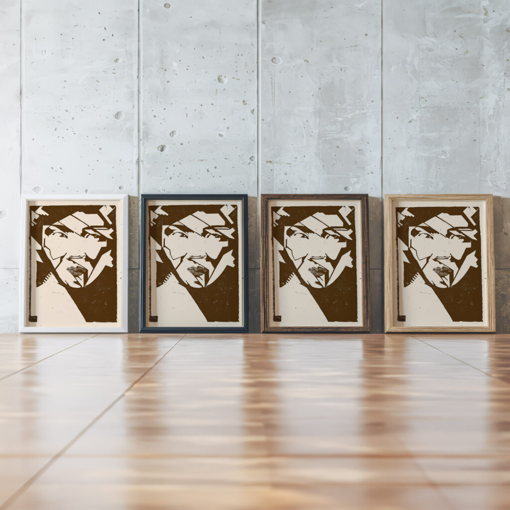 Portrait of Paulina Jilistina Adriana Stolk Wouters c. 1928 Reijer Stolk framed posters mockup