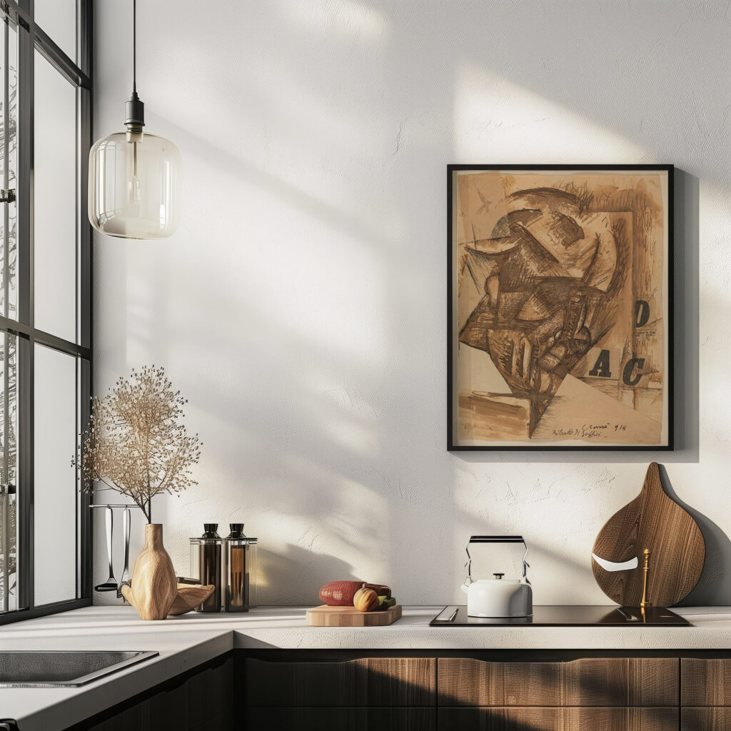 Portrait of Soffici 1914 Carlo Carra 6 mockup