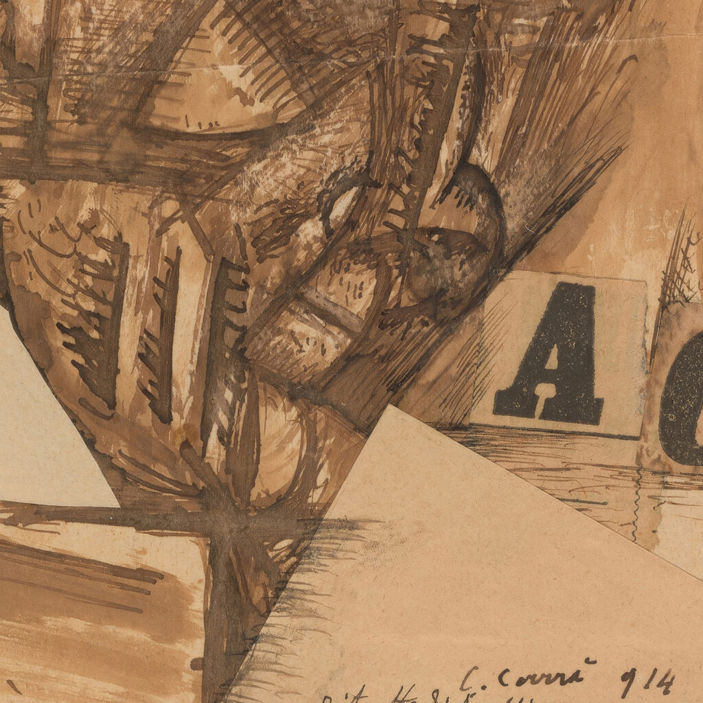 Portrait of Soffici 1914 Carlo Carra 8 mockup