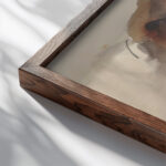 Portrait of a Woman Hercules Brabazon Brabazon close up dark wood mockup