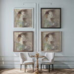 Portrait of a Woman Hercules Brabazon Brabazon framed posters mockup