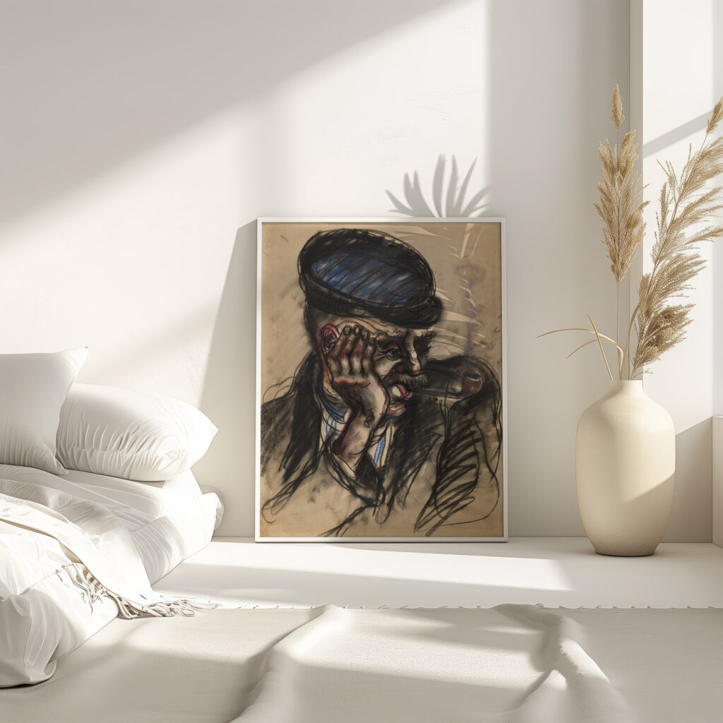 Portrat eines Hafenarbeiters 1930 Elfriede Lohse Wachtler 4 mockup