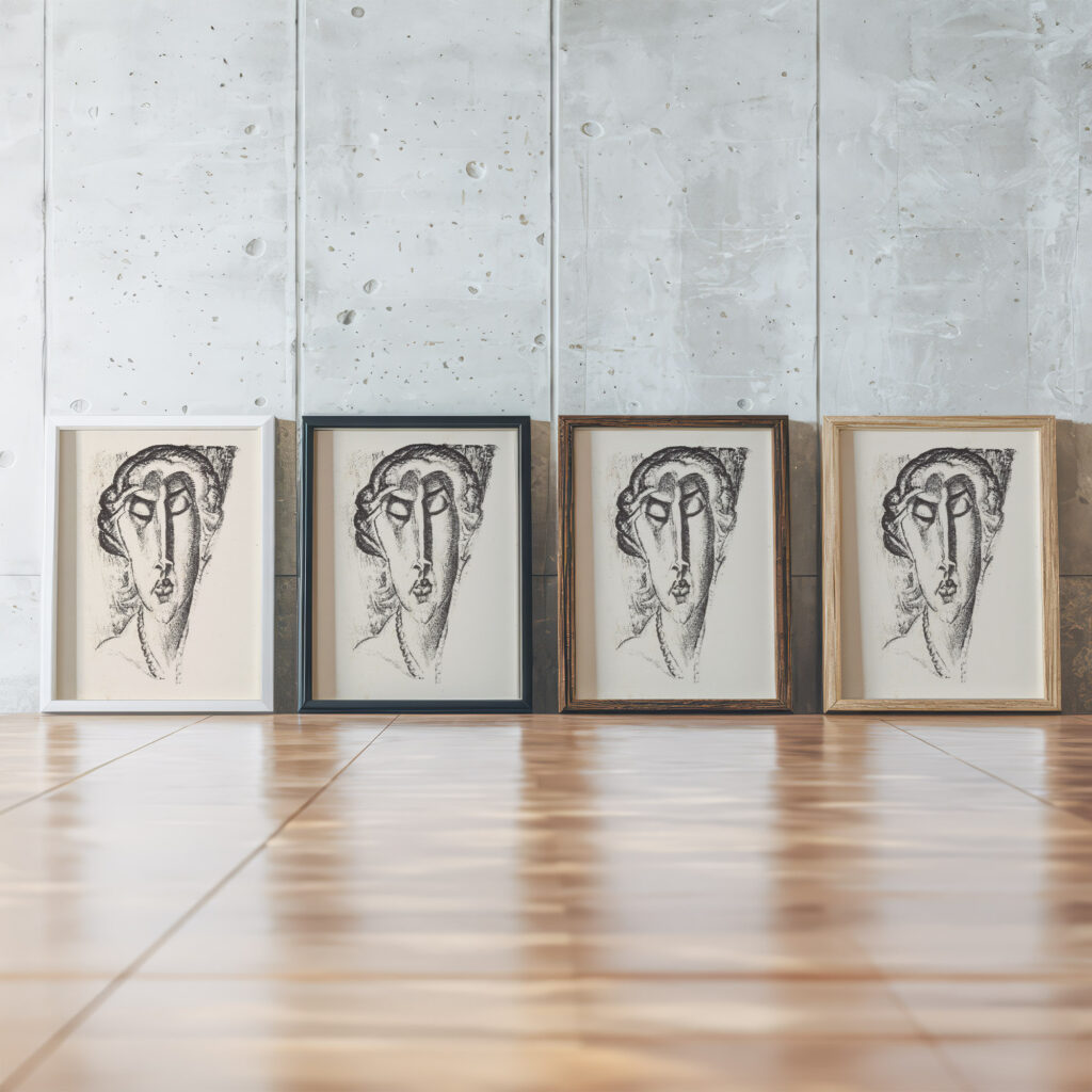 Portret van een onbekende vrouw 1891 Leo Gestel framed posters mockup