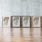 Portret van een onbekende vrouw 1891 Leo Gestel framed posters mockup